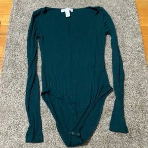 Aqua/Blue Body Suit from Forever 21. Size S